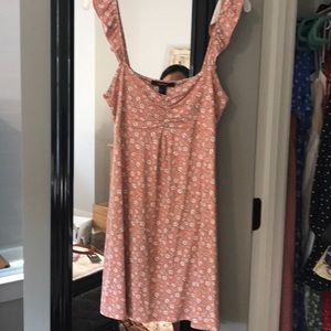 Pink floral dress